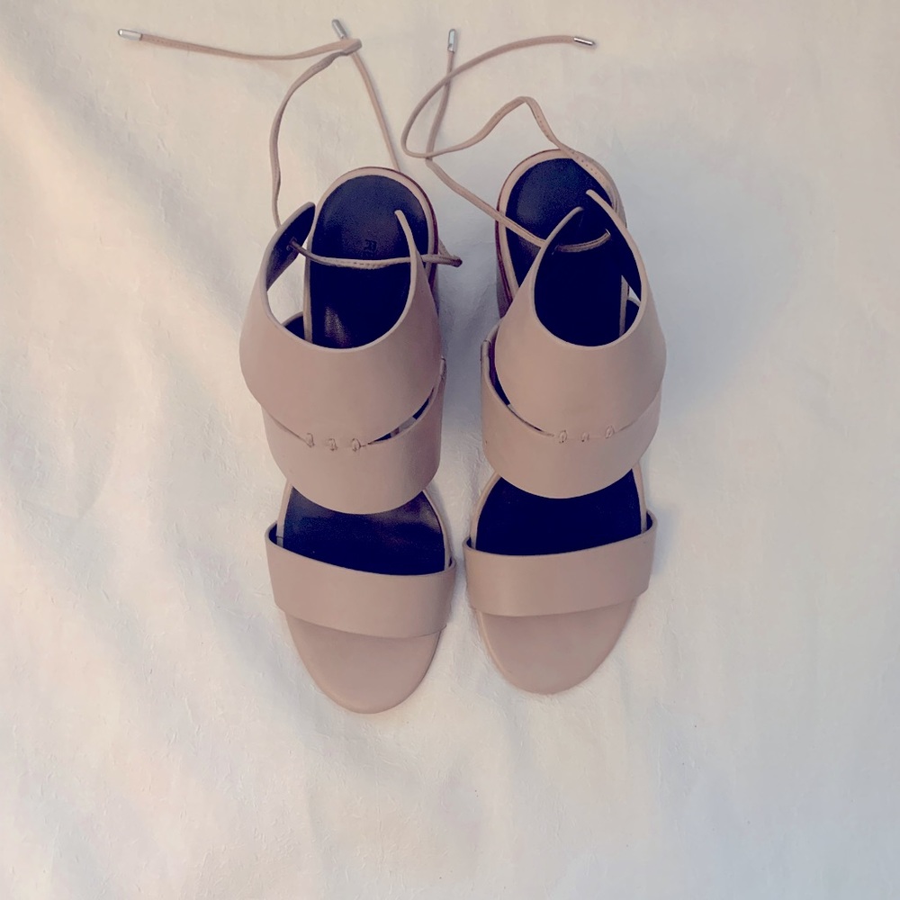 Rebecca Minkoff sandals- blush block heel